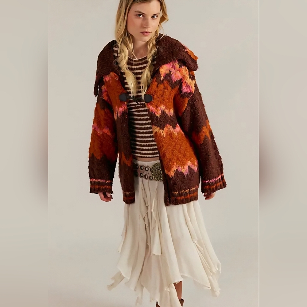 FREE PEOPLE Westray cardigan, Size Large, Multicolor, Retail Price $298.00 USD - Picture 8 of 16